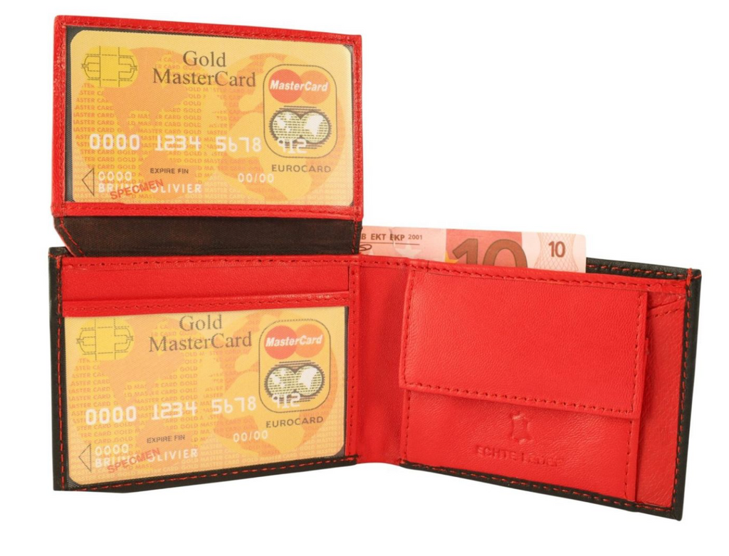 Excellanc Mini Leder RFID Geldbörse Echtleder Portemonnaie Geldbeutel Portmonee"2