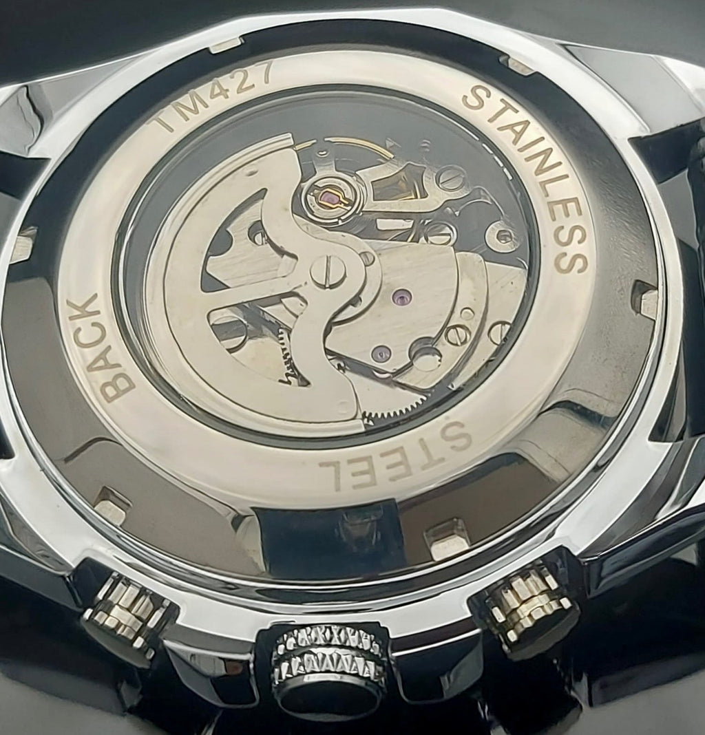 FORSINING - HERREN - AUTOMATIK - UHR - LEDER - SKELETTUHR - NEU - 48MM2