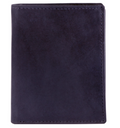 Excellanc Unisex Leder Portemonnaie Geldbeutel Echtleder Dunkelblau Portmonee 30