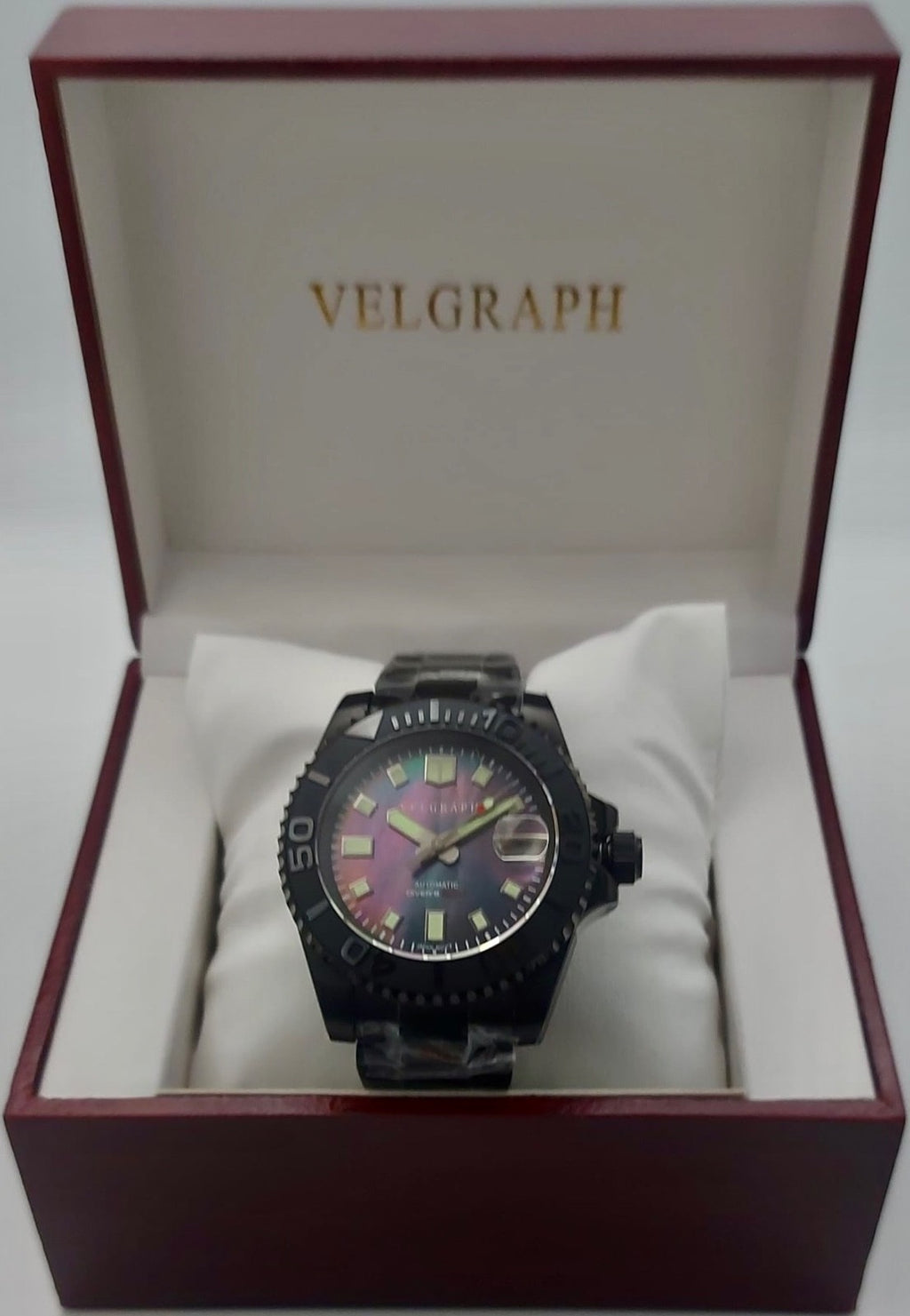 Velgraph 42mm Automatik Herrenuhr Taucher Style Watch | Drehbare Lünette | NH353