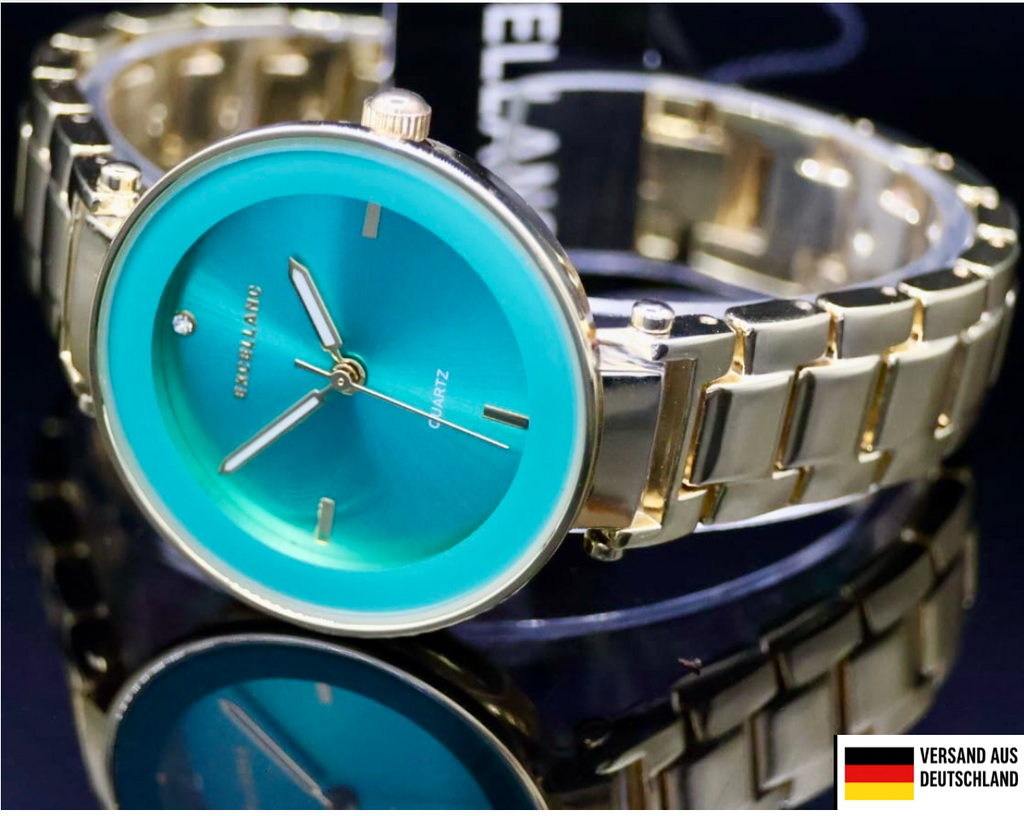 Excellanc Damen Armband Uhr Gold Farben Damenuhr Elegant0