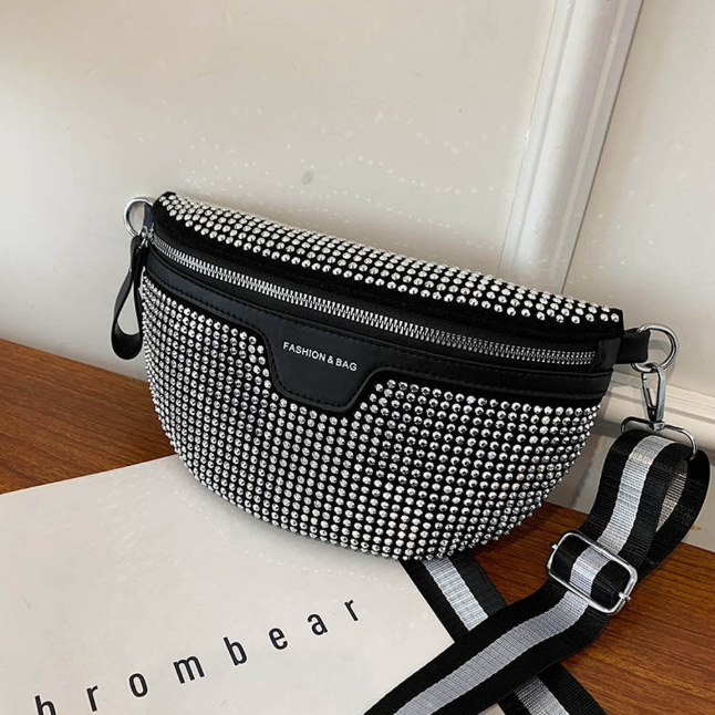 Damen Frauen Handtasche Tasche Schultertasche Schwarze Umhängetasche1