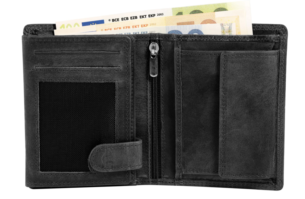 Akzent Leder Geldbörse RFID Schutz  Echtleder Portemonnaie Traktor Motiv1