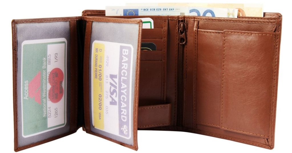 Excellanc Leder Geldbörse Echtleder Portemonnaie Geldbeutel Portmonee 10x12 cm "1