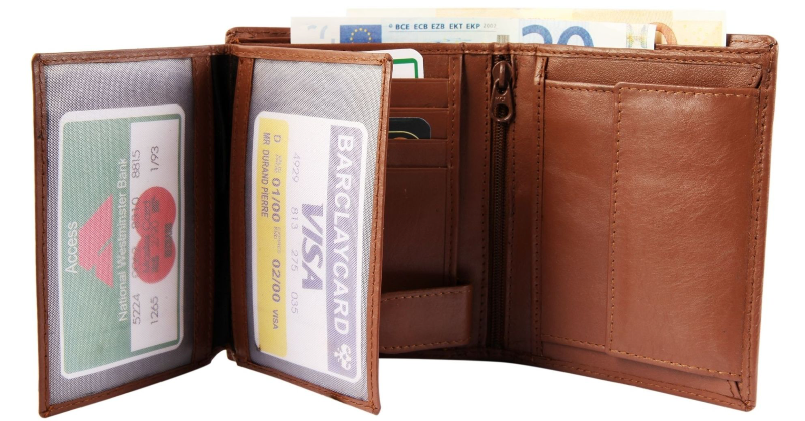 Excellanc Leder Geldbörse Echtleder Portemonnaie Geldbeutel Portmonee 10x12 cm "1