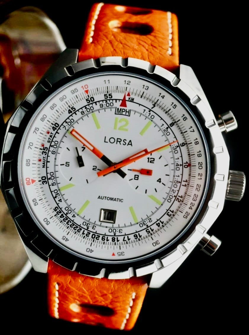 Lorsa XL Herrenuhr Herren Automatik Uhr NOS-STYLE Retro Armbanduhr Datumsanzeige0