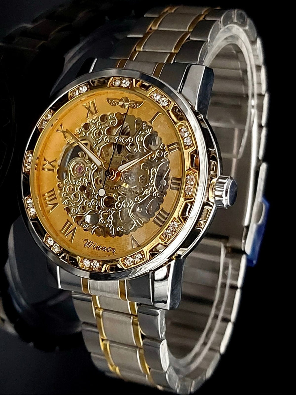 WINNER - AUTOMATIK - UHR - HERREN - SKELETTUHR - BICOLOR - EDELSTAHL - 40MM1