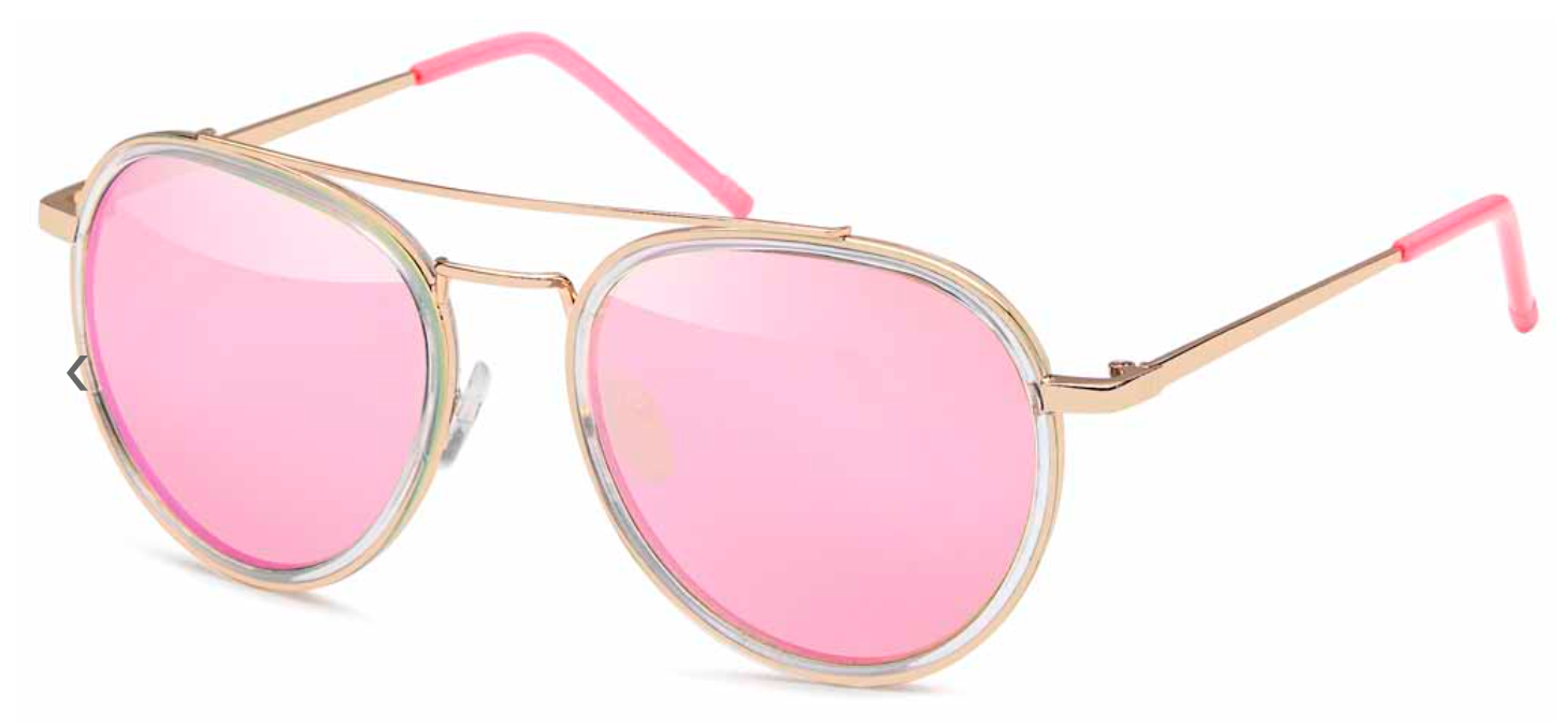 Gil Design Sonnenbrille Damen Frauen UV400 Pilotenbrille Rosa verspiegelt  Neu0