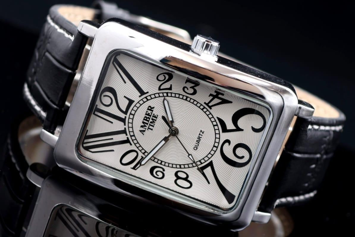 AMBER TIME - HERREN - UHR - KLASSISCH - QUARZ - ARMBANDUHR - ANALOG - NEU1