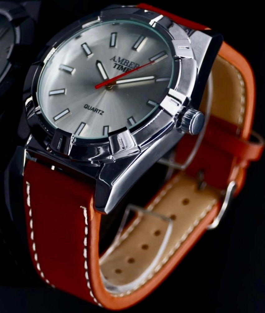 Edle Herren Armband Männer Uhr  Quarz NEU *1