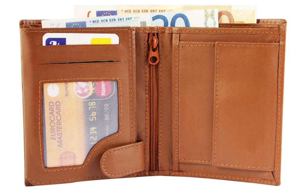 Excellanc Leder Geldbörse Echtleder Portemonnaie Geldbeutel Portmonee 10x12 cm**0