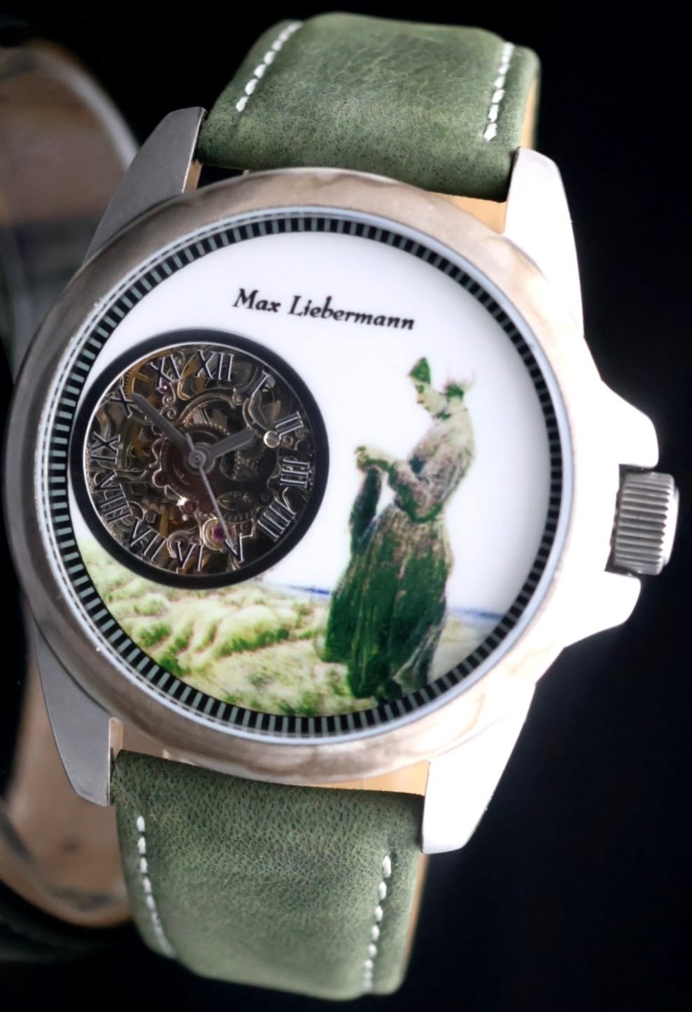 Max Liebermann Automatik Uhr Armbanduhr Mikrorotor Limitiert Sammlerstück NOS *0