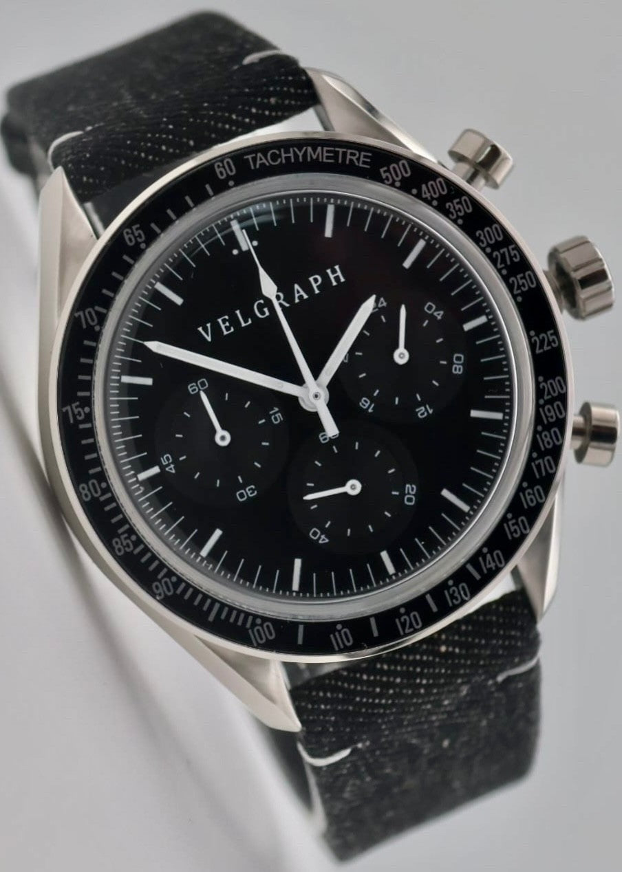 Velgraph - Vintage - Chronograph - Watch – VK63 Mechaquarz - 42 mm - Herrenuhr *0