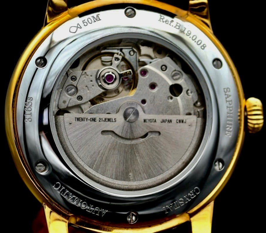 Lobinni Herren Männer Automatik Uhr Automatik Watch  Datumsanzeige NEU3