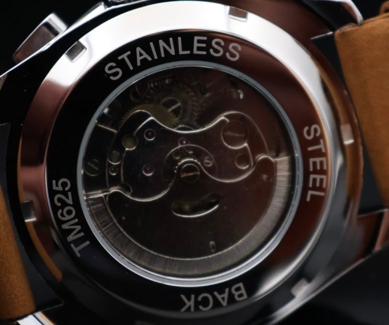 Herren Männer Automatik Uhr Schwarz Braun Farben mit  Chronographenfunktion NEU2