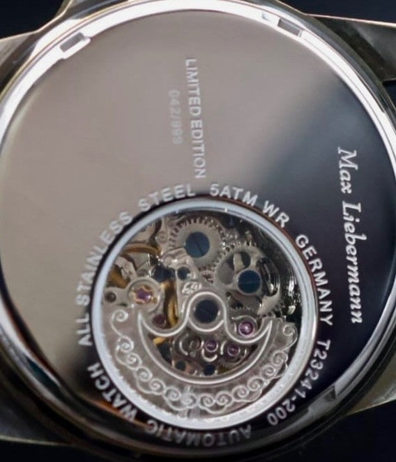 Max Liebermann Automatik Uhr Armbanduhr Mikrorotor Limitiert Sammlerstück NOS /1