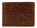 Akzent Leder Braun Portemonnaie Geldbeutel Portmonee Echtleder Unisex Neu 70