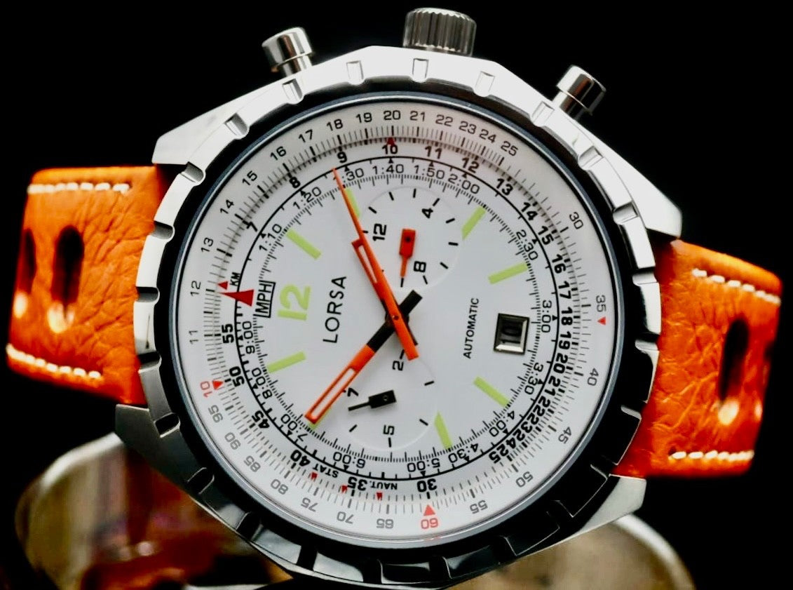 Lorsa XL Herrenuhr Herren Automatik Uhr NOS-STYLE Retro Armbanduhr Datumsanzeige1