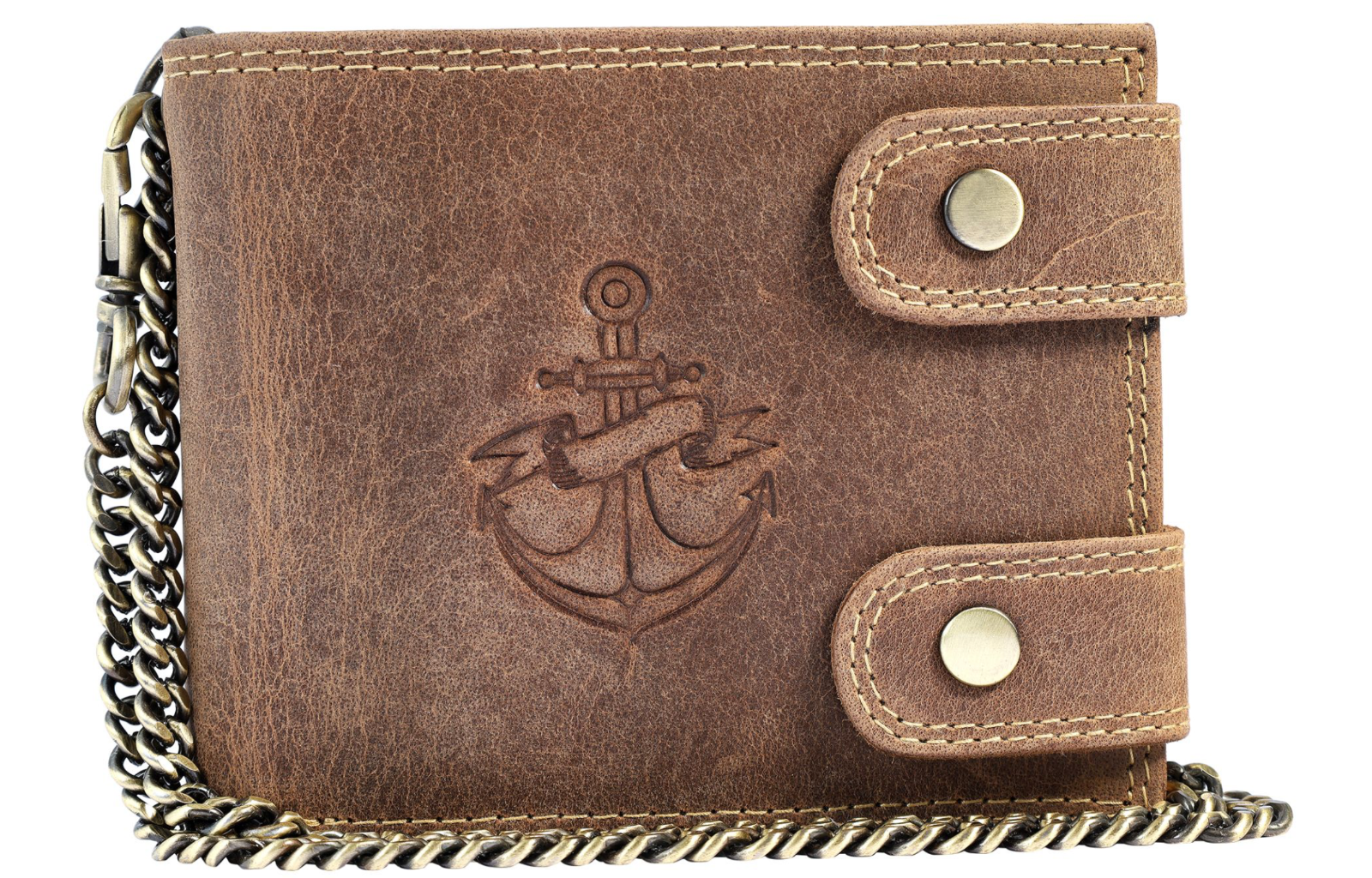 Leonardo Verrelli Büffel Leder Geldbörse Echtleder Portemonnaie " Anker " NEU*0