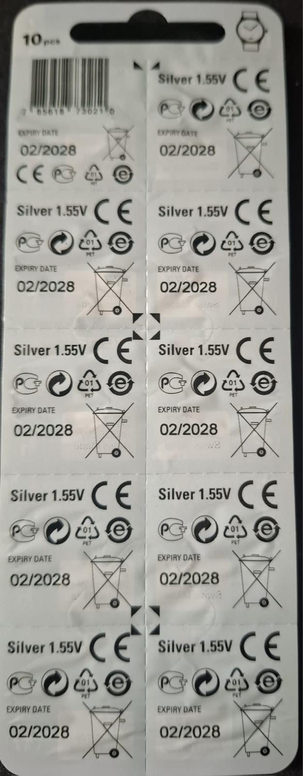10 x Knopfzellen AG4 1.5 V Uhrenbatterien Knopfzelle Alkaline1