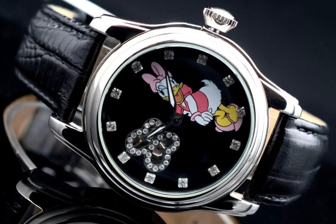 Disney Automatik Uhr Limitierte Edition Daisy Sammlerstück Retro VINTAGE 40mm0