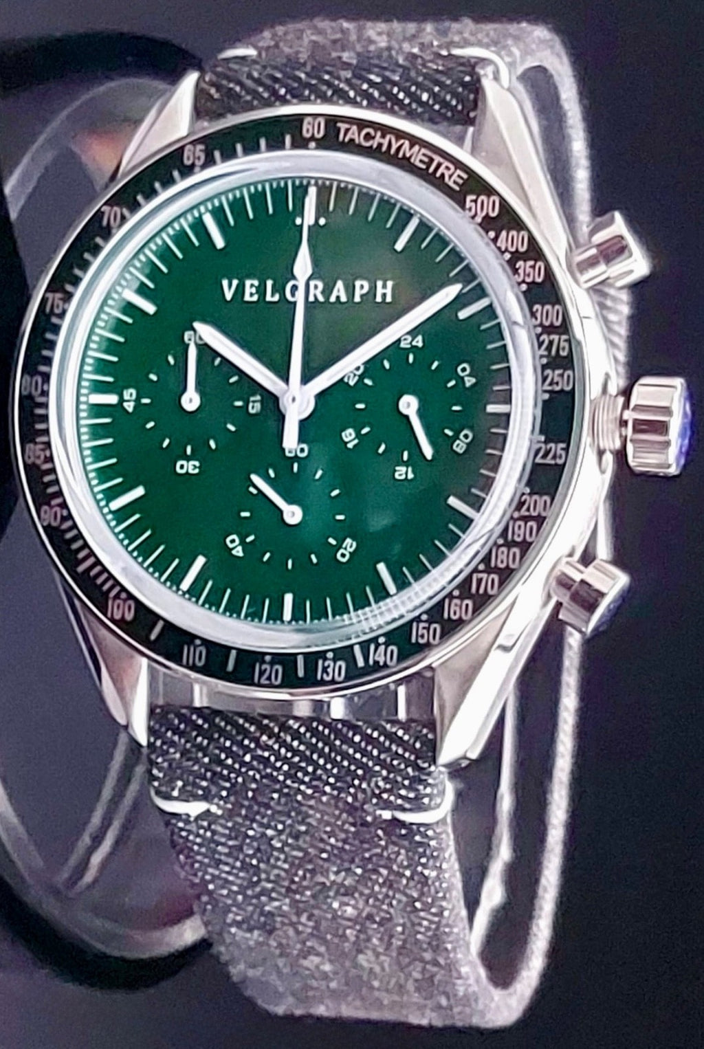 Velgraph - Vintage - Chronograph - Watch – VK63 Mechaquarz - 42 mm - Herrenuhr -0