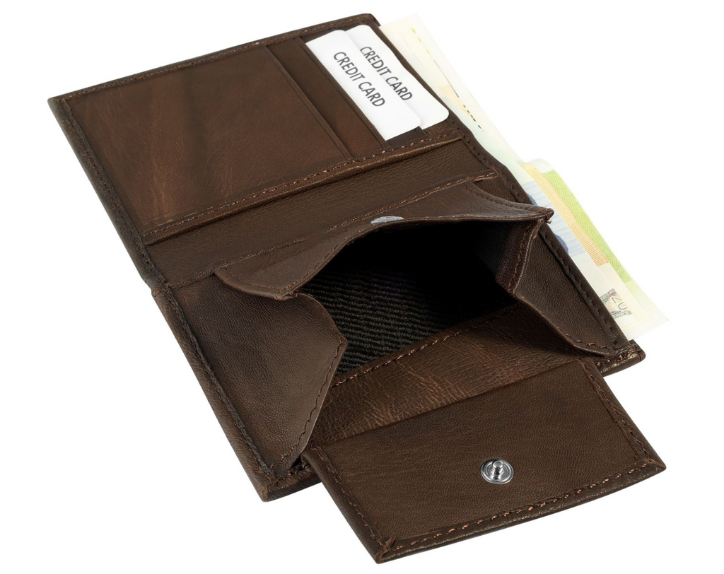 Excellanc Mini Leder Geldbörse Echtleder Portemonnaie Geldbeutel Portmonee13