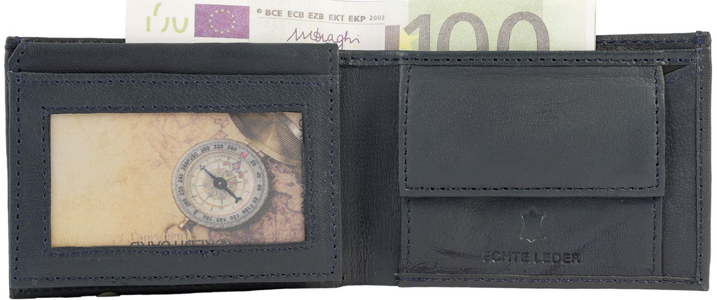 Excellanc Mini Leder RFID Geldbörse Echtleder Portemonnaie Geldbeutel Portmonee*1