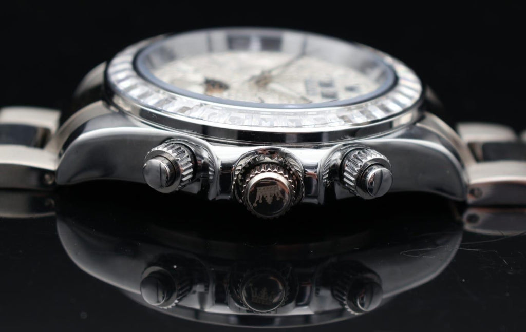 OLEVS Herren Automatik Uhr Herrenuhr Edelstahl Band Silberfarben Neu + Kalender3