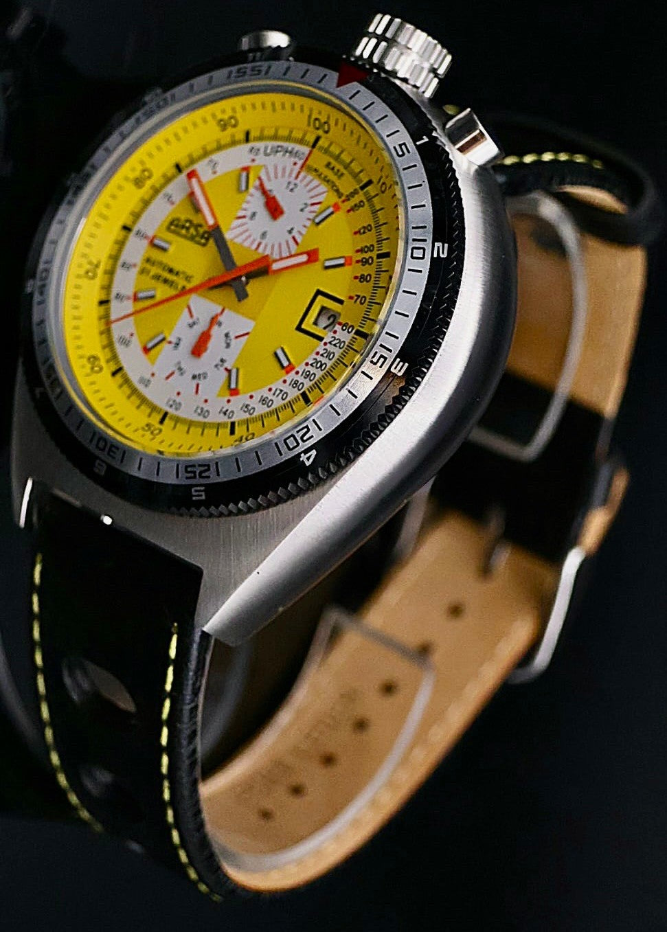 Hochwertige Arsa Herren Uhr Automatikuhr mit Lederband Vollkalender NEU* 1 TAG1