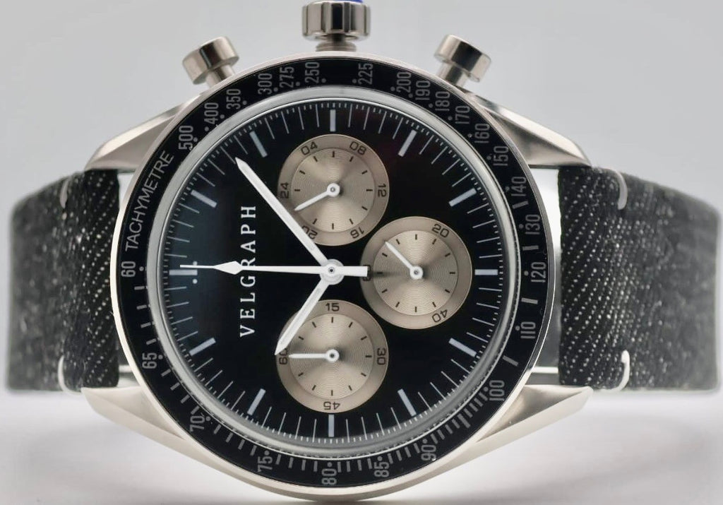 Velgraph - Vintage - Chronograph - Watch – VK63 Mechaquarz - 42 mm - Herrenuhr /1