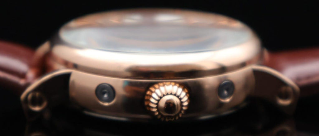 TEVISE - QUARZ - ARMBAND - UHR - LEDER - BRAUN - 24H ANZEIGE - 44MM2