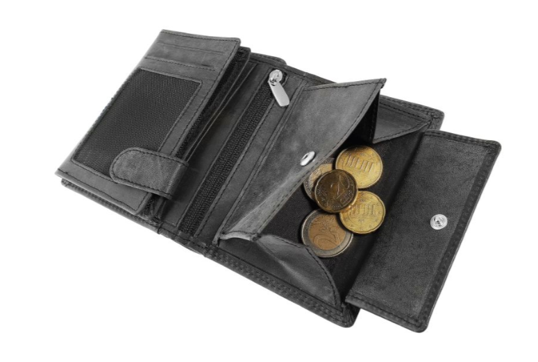 Akzent Leder Portemonnaie Geldbörse Portmonee Echtleder Schwarz RFID Schutz3