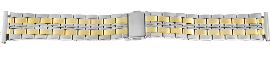 Engelhardt Uhrenarmband Edelstahl Armband Faltschließe Bicolor 20mm2