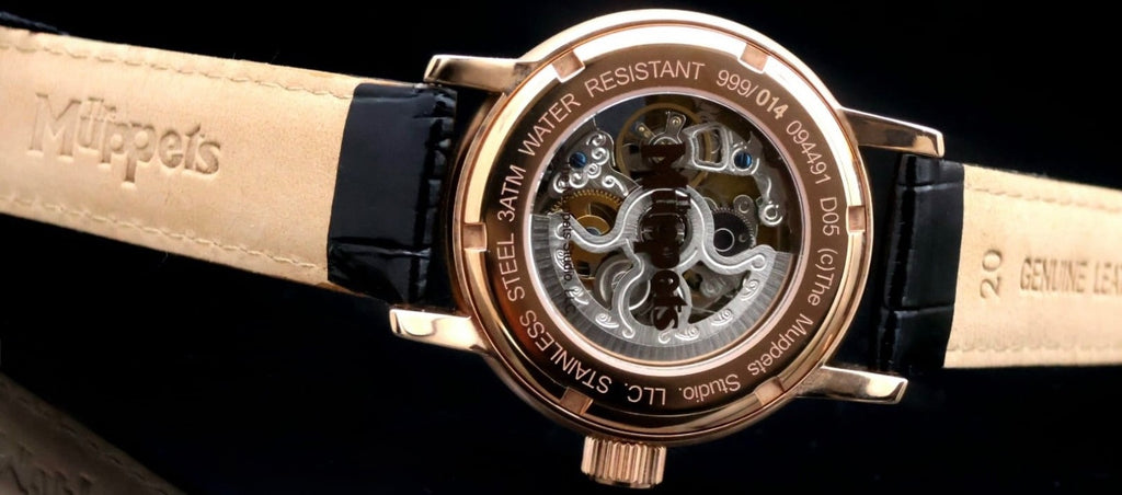 DISNEY Muppets Automatik Miss Piggy Damenuhr Uhr Leder Sammlerstück Vintage4