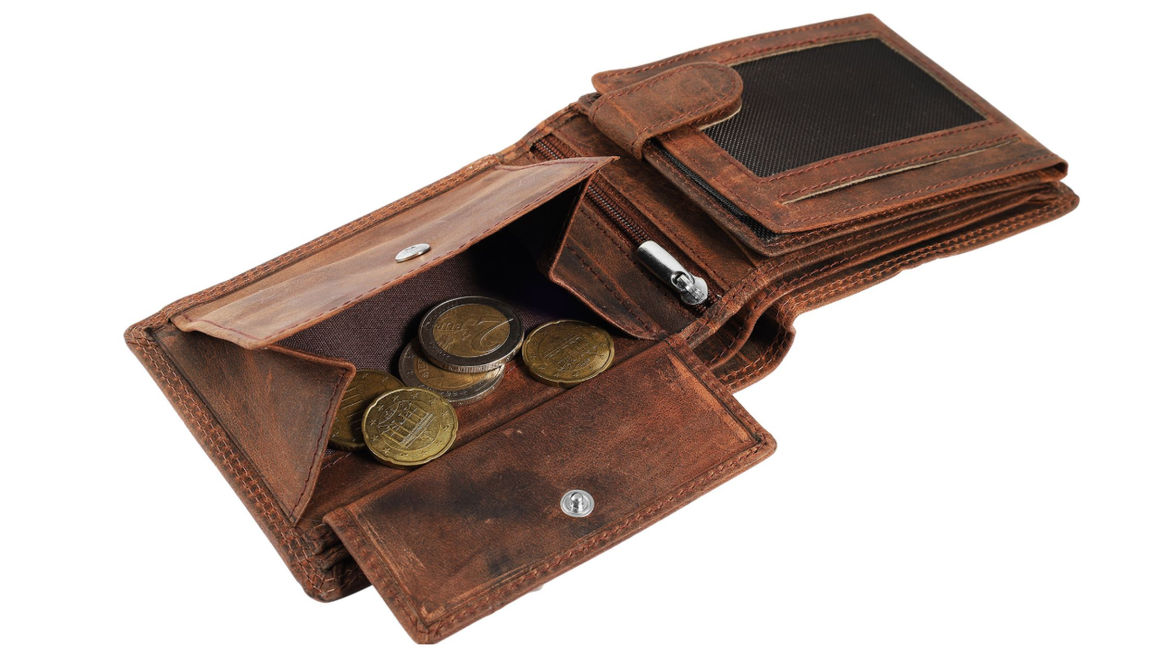 Akzent Leder Geldbörse RFID Schutz Echtleder Portemonnaie Geldbeutel Adler 52