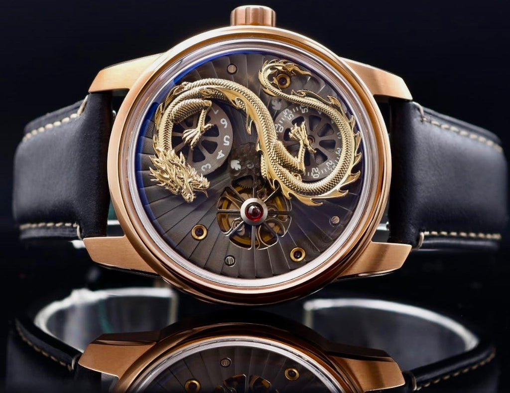 OBLVLO JM-Dragon Automatik Herren Uhr 42mm Edelstahl Saphirglas Skeleton Leder1