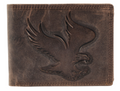 Akzent Leder Geldbörse RFID Schutz  Echtleder Portemonnaie Geldbeutel Adler 40
