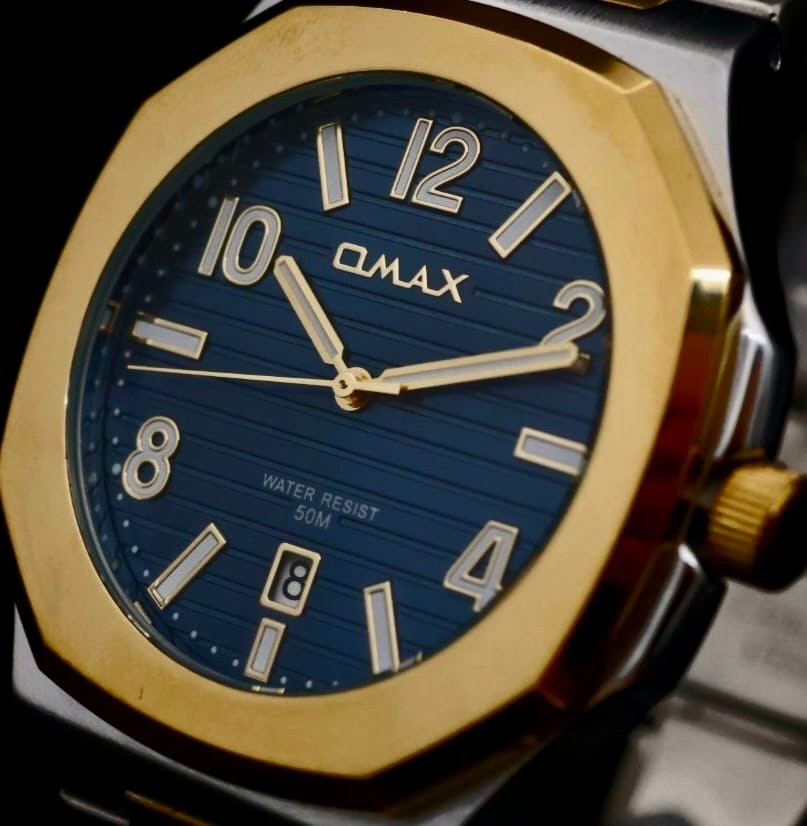 Edle Omax Herren Armband Uhr Herrenuhr Flaches Design SLIM IP Veredelt Slim NEU2