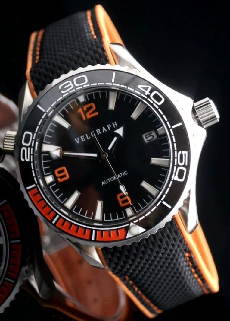 Velgraph 42 mm Automatic Watch | Drehbare Lünette | Geschraubte Krone | NH35 NEU1