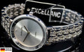 Schicke Excellanc Damen Armband Uhr Silber Farben Damenuhr Mineralglas Strass 80