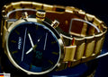Akzent Exclusive Herren Männer Analog & Digital Armband Uhr Goldfarben Herrenuhr0