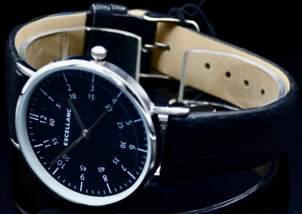 Excellanc Damen Armband Uhr Schwarz Silber Farben Frauen Damenuhr 36mm1