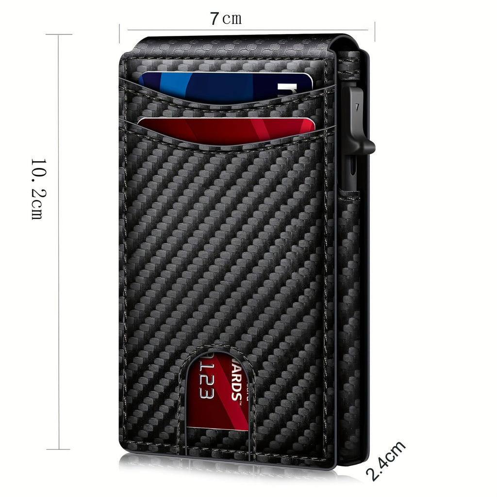 Premium RFID Karten Wallet Kreditkartenetui Slim Kartenhalter Magnetverschluss2