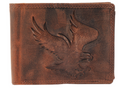Akzent Leder Geldbörse RFID Schutz Echtleder Portemonnaie Geldbeutel Adler 50