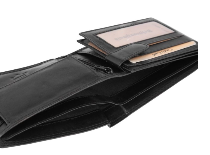 Schwarzwald Leder Portemonnaie Geldbeutel Portmonee Echtleder Schwarz Motiv3