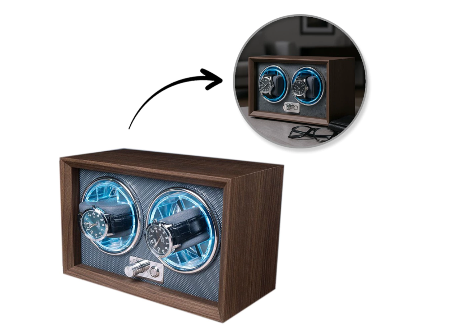 Automatik Uhrenbeweger Beweger Uhrenbox Rotomat Watch Winder Box Automatikuhr *1