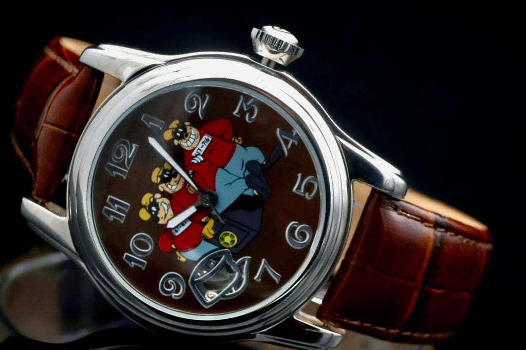 Disney Panzerknacker Automatik Uhr Limitierte Edition Sammlerstück Retro NEU1