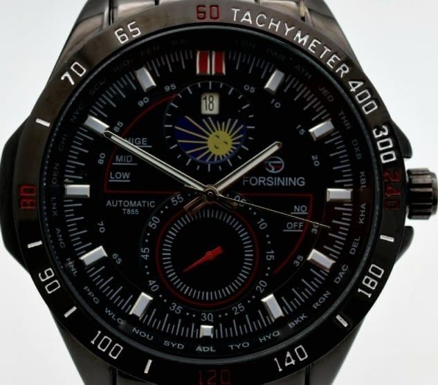 Mega Exklusive Herren Männer Automatik Uhr Schwarz Farben Top Design Keramiklook2