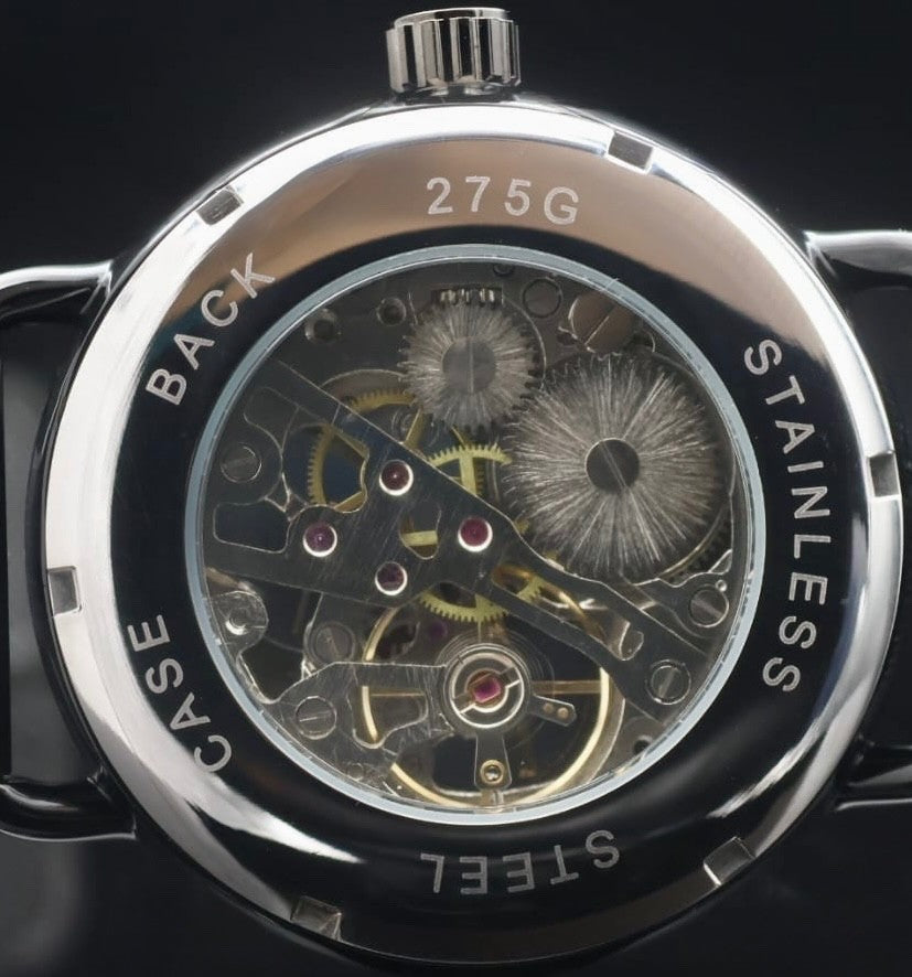 FORSINING - HERREN - MECHANISCH - HANDAUFZUG - SKELETT - UHR - MESHBAND - 46MM2